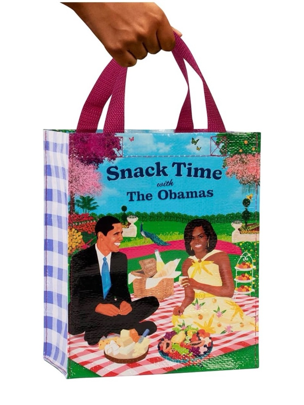 Snack Time With the Obamas Reusable Tote Bag